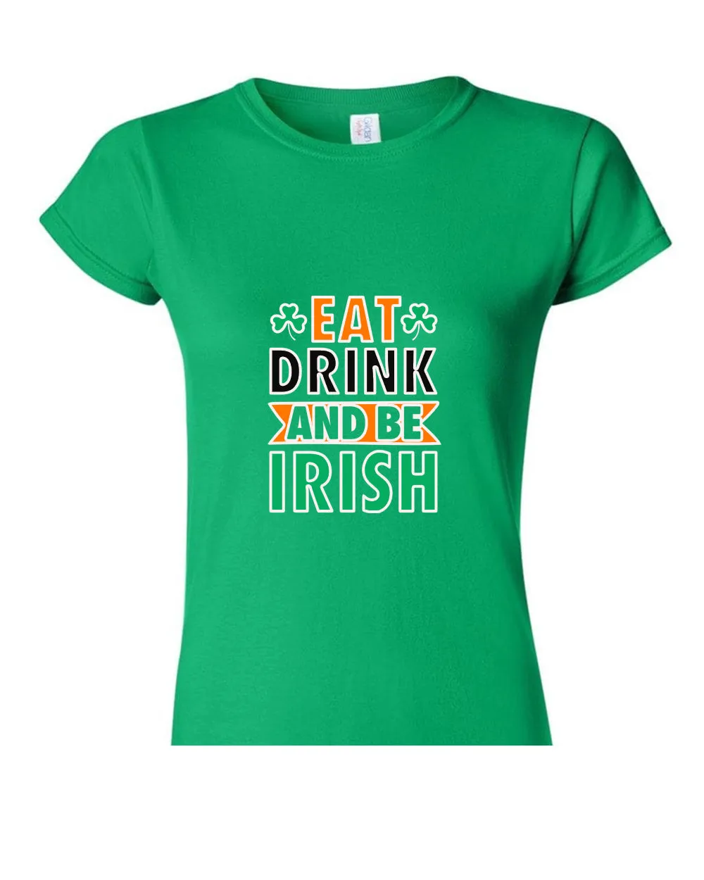 Eat drink and be irish t-shirt women st patrick's day t-shirt