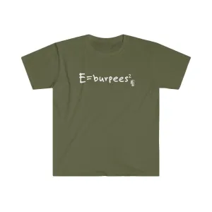 E=burpees2- Men's Fitted Workout T Shirt