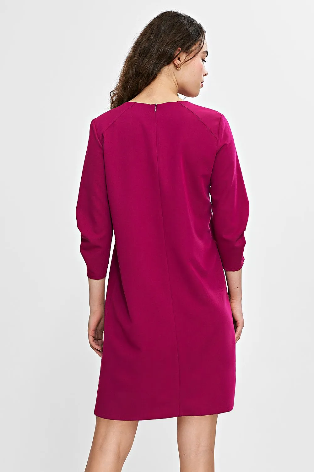 Elegant A-Line Dress with Zipper