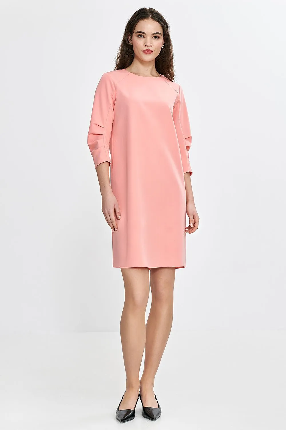 Elegant A-Line Dress with Zipper