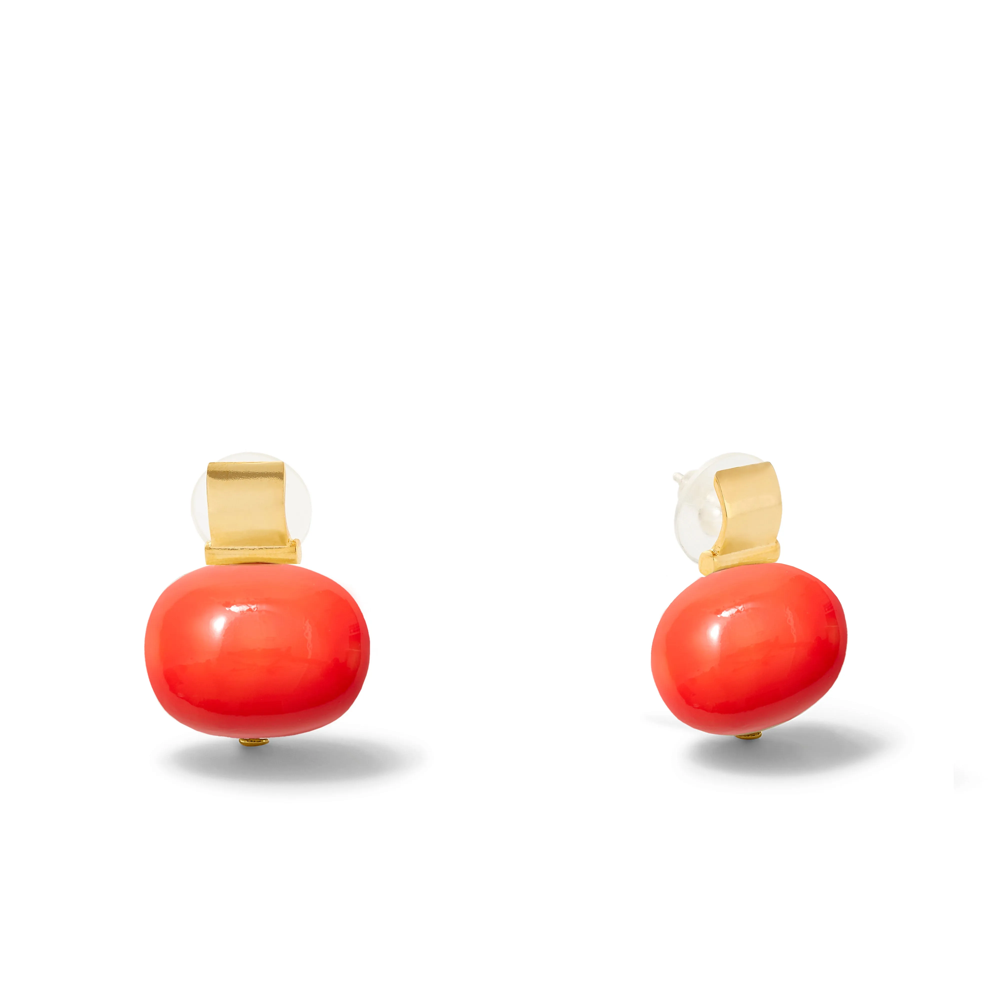 Elegant   Statement Making Pebble Pearl Post-Large
