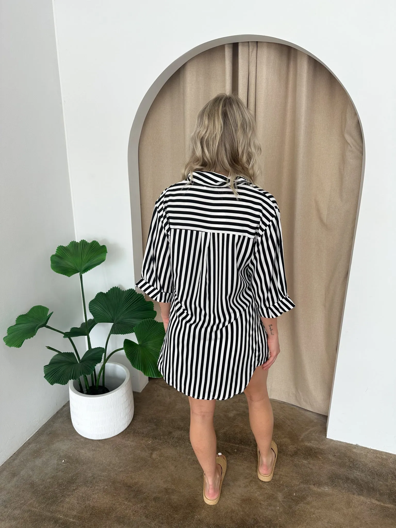 Escape Shirt - Black/White/Stripe