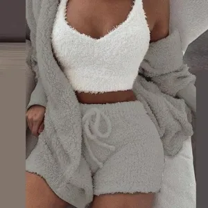 Ezzile's 'Sexy-2023' 3-piece clothing set for women, made with high-quality materials for ultimate comfort and durability.