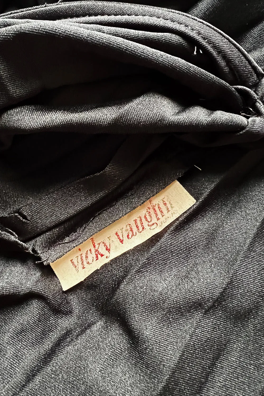 Fabulous 1970s Vicky Vaughn Extra Wide Leg Knife Pleated Jersey Jumpsuit