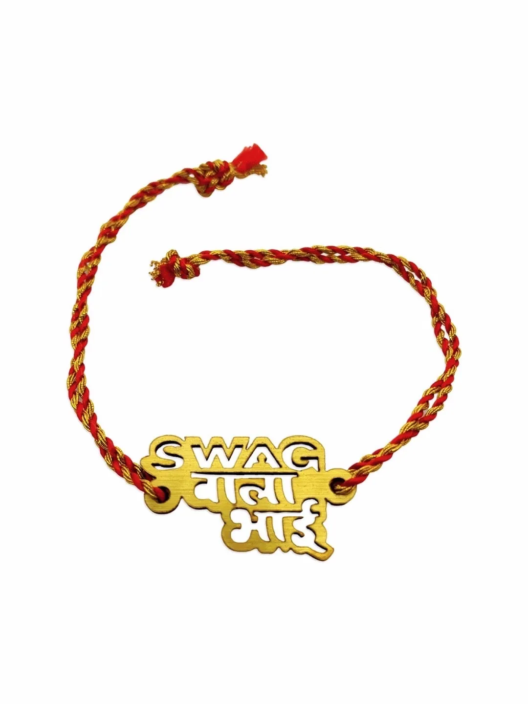 Fancy Rakhi Design Funky Slogan Swag Wala Bhai Mauli Raksha Bandhan