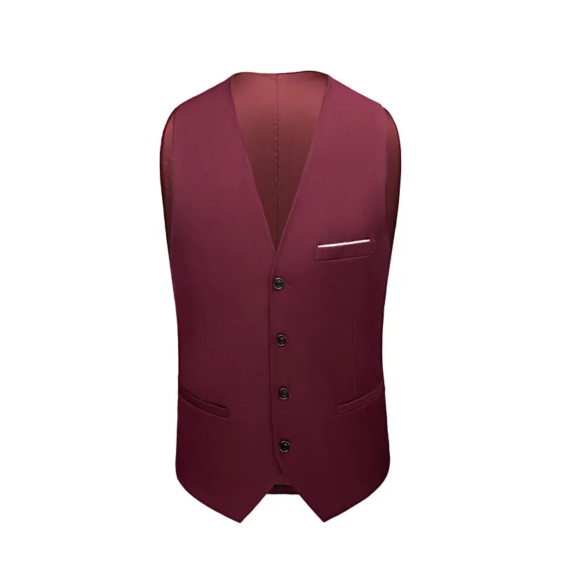 Fashion Wedding Groom Business Party Men's Set Slim Fit Suit Formal Ball Dress Men's Green Set
