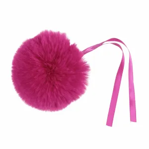 Faux Fur Pom Pom - Large 12cm - Cerise
