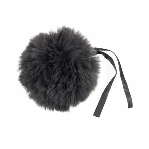 Faux Fur Pom Pom - Large 12cm - Grey