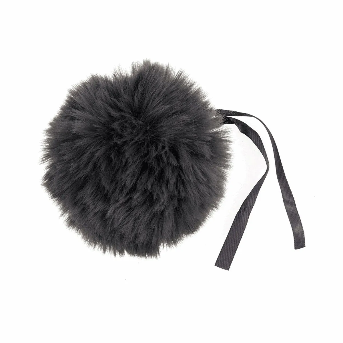 Faux Fur Pom Pom - Large 12cm - Grey
