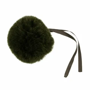 Faux Fur Pom Pom - Large 12cm - Khaki