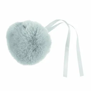 Faux Fur Pom Pom - Large 12cm - Light Blue