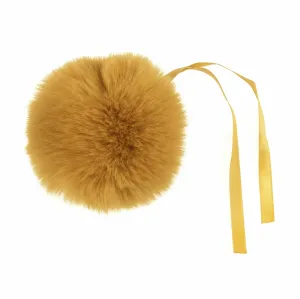 Faux Fur Pom Pom - Large 12cm - Mustard