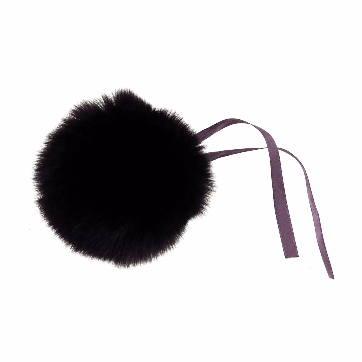 Faux Fur Pom Pom - Large 12cm - Purple