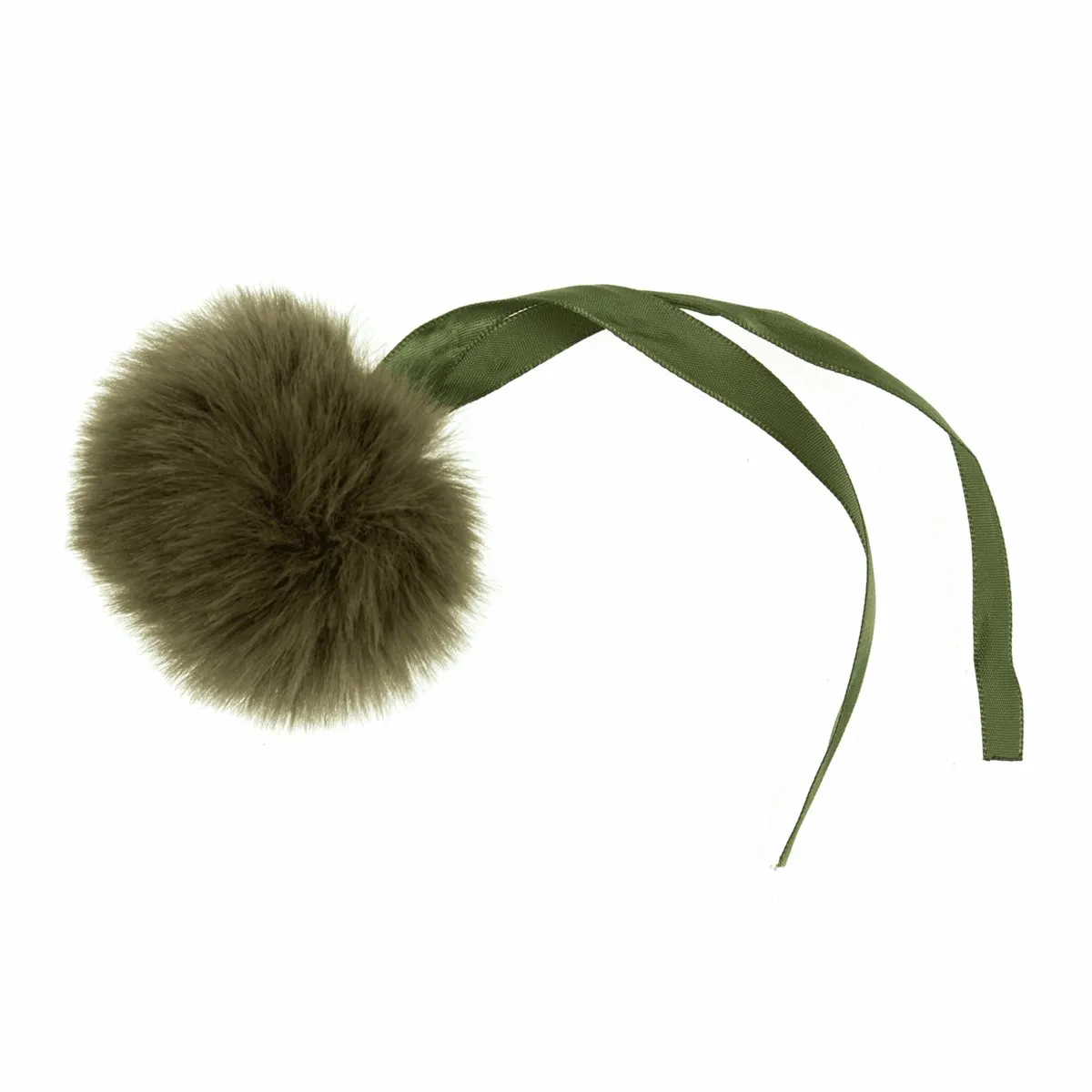 Faux Fur Pom Pom - Medium 6cm - Khaki