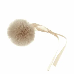 Faux Fur Pom Pom - Medium 6cm - Natural