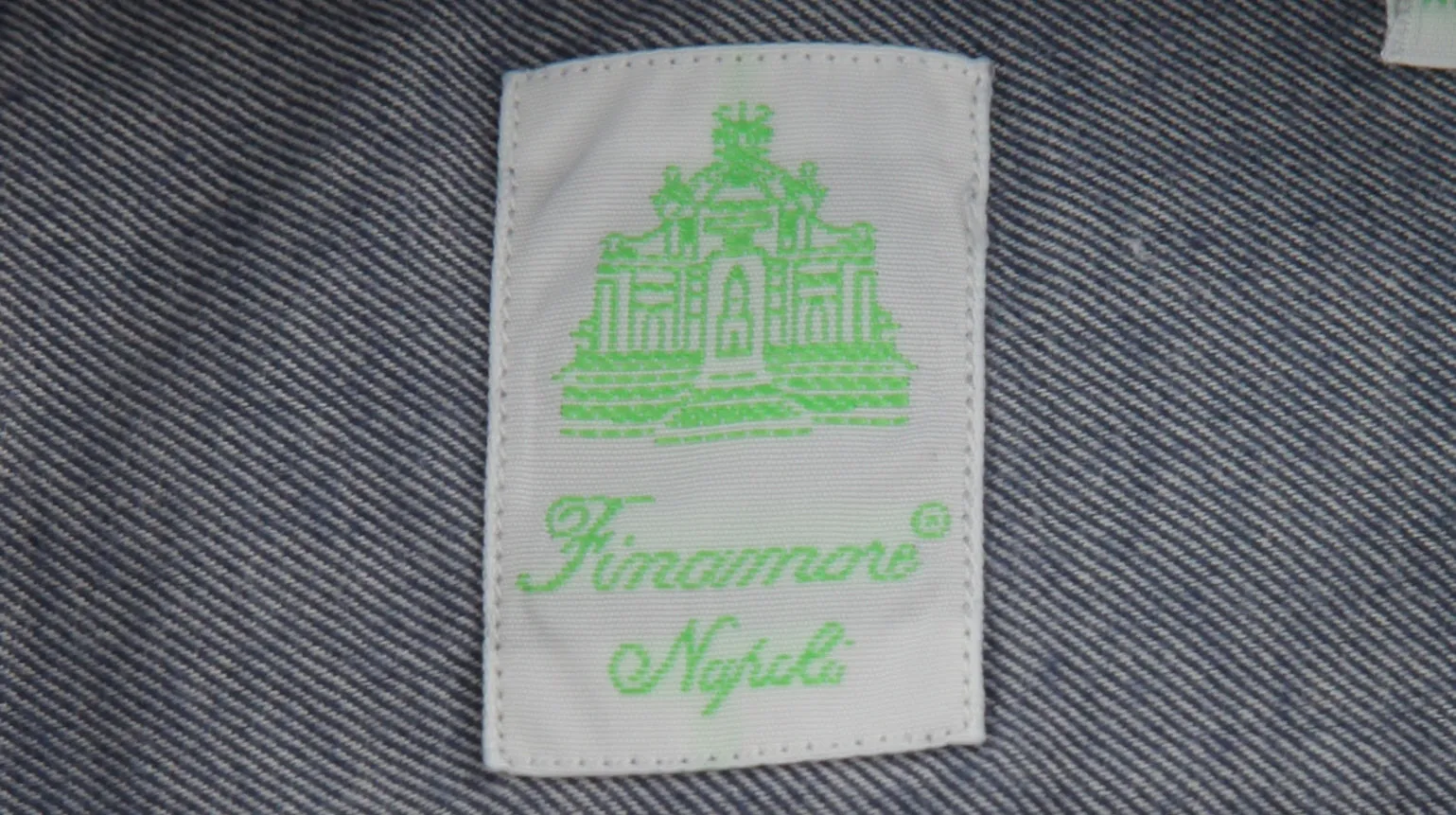 Finamore Napoli Blue Shirt - Extra Slim