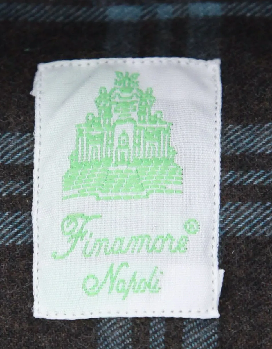 Finamore Napoli Brown Shirt - Extra Slim