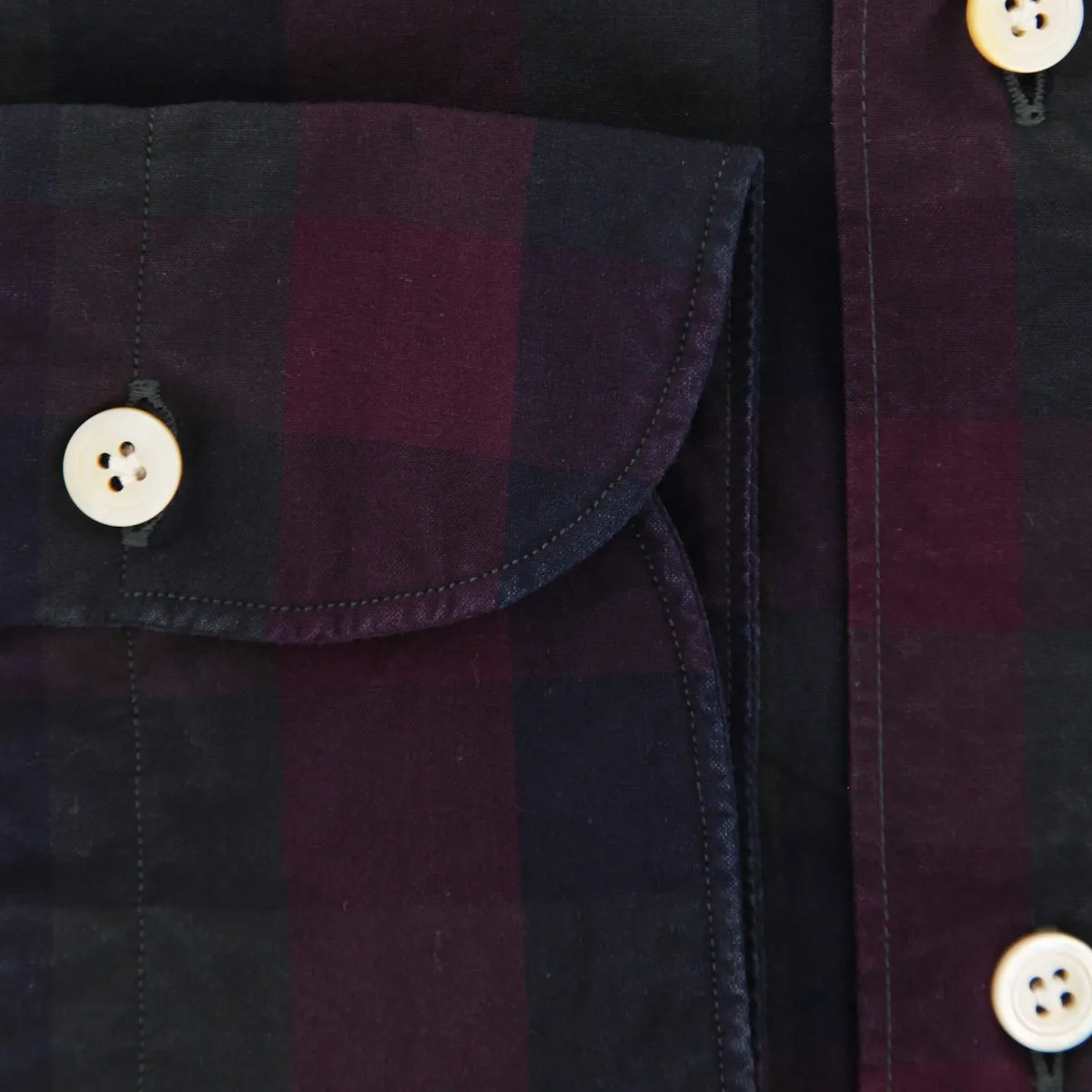 Finamore Napoli Burgundy Red Shirt - Extra Slim