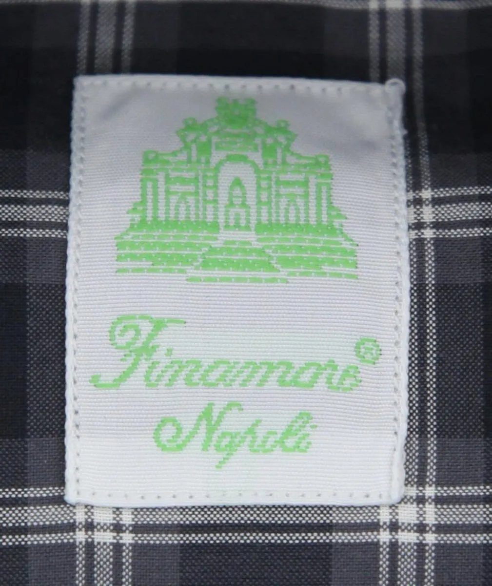 Finamore Napoli Charcoal Gray Shirt - Extra Slim
