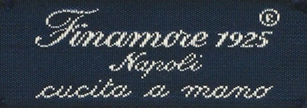 Finamore Napoli Orange Silk Tie