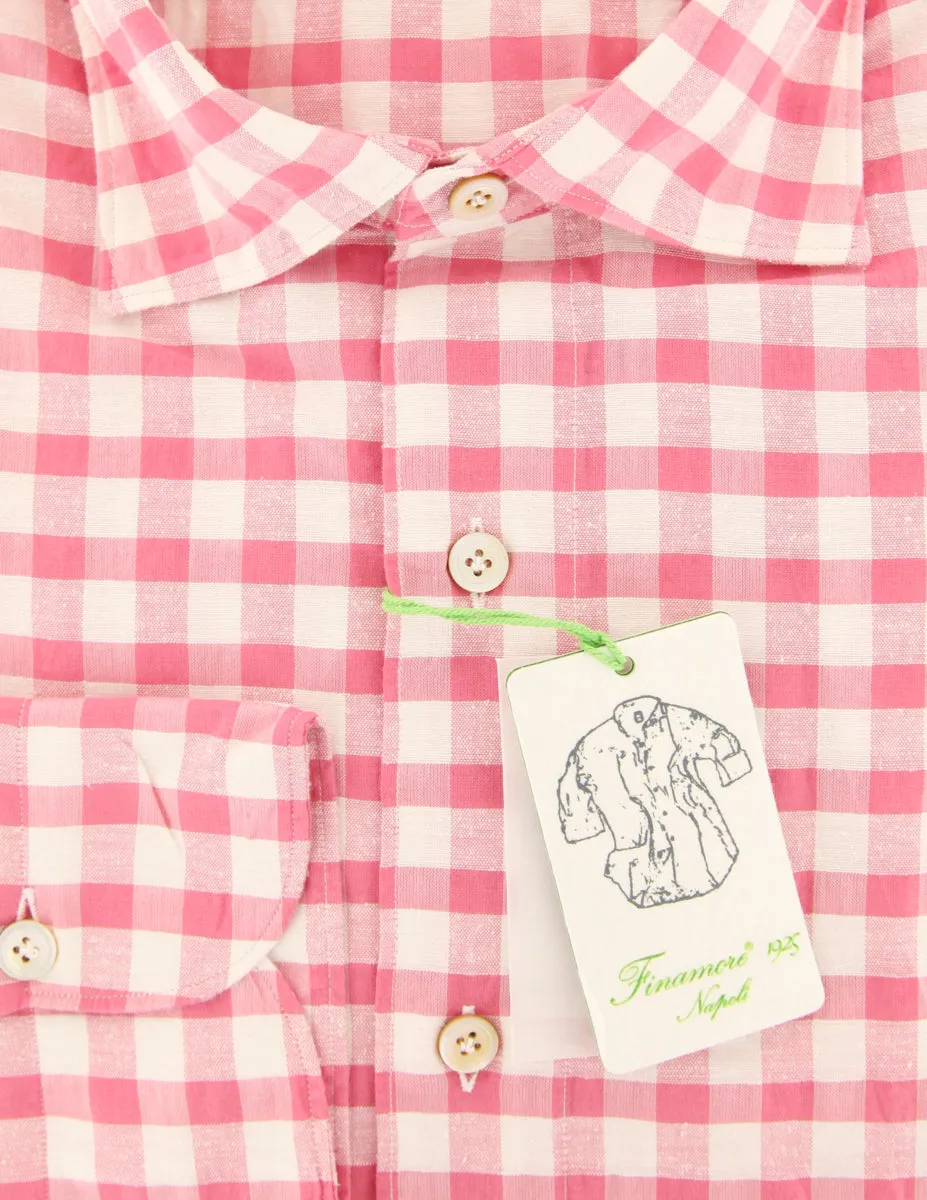 Finamore Napoli Pink Shirt - Extra Slim