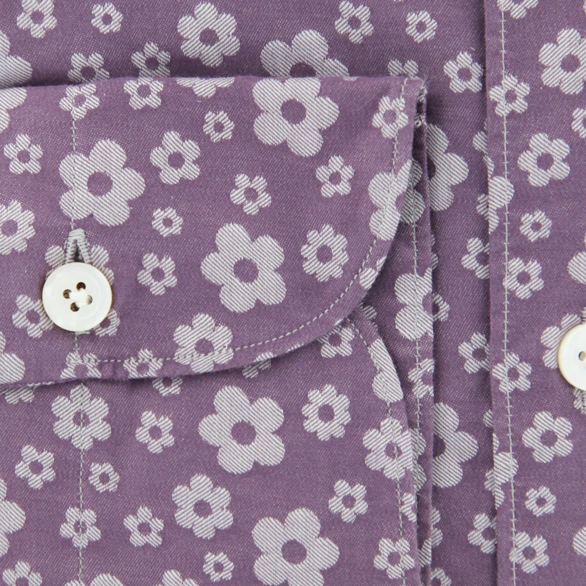 Finamore Napoli Purple Shirt - Extra Slim