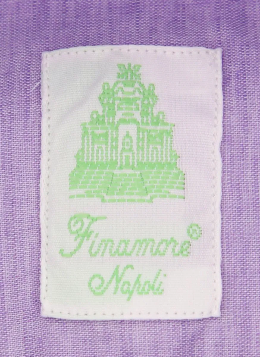 Finamore Napoli Purple Shirt - Extra Slim