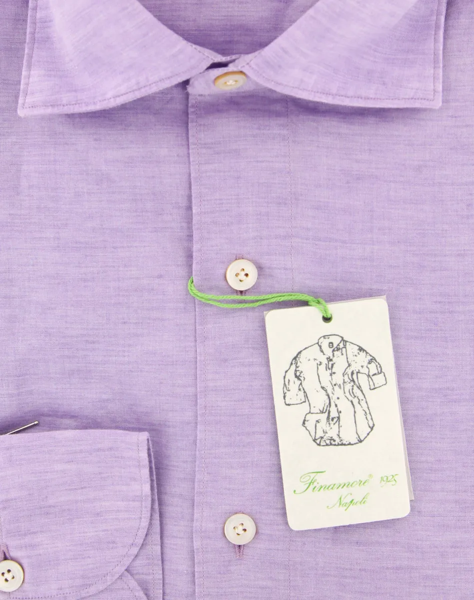 Finamore Napoli Purple Shirt - Extra Slim