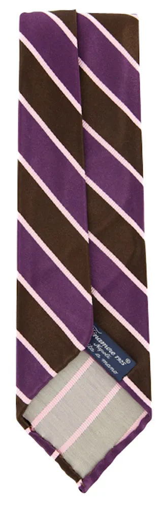 Finamore Napoli Purple Silk Tie