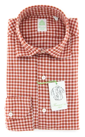 Finamore Napoli Red Shirt - Extra Slim