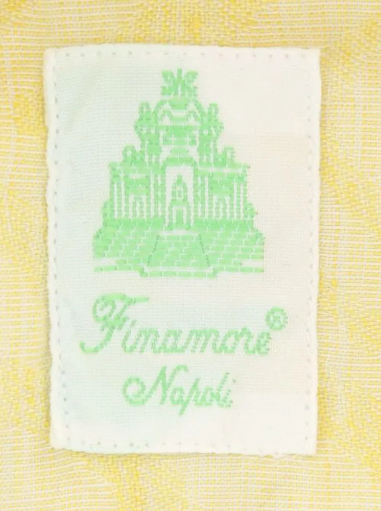 Finamore Napoli Yellow Shirt - Extra Slim - 16 US / 41 EU
