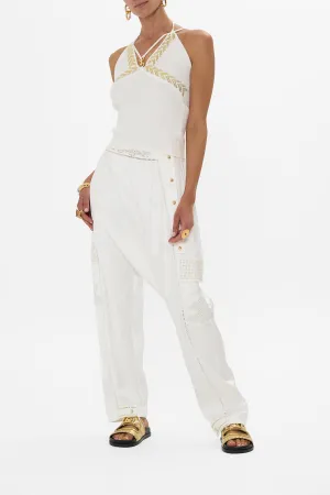 FITTED KNIT TOP WITH HARDWARE GODDESS ENERGY