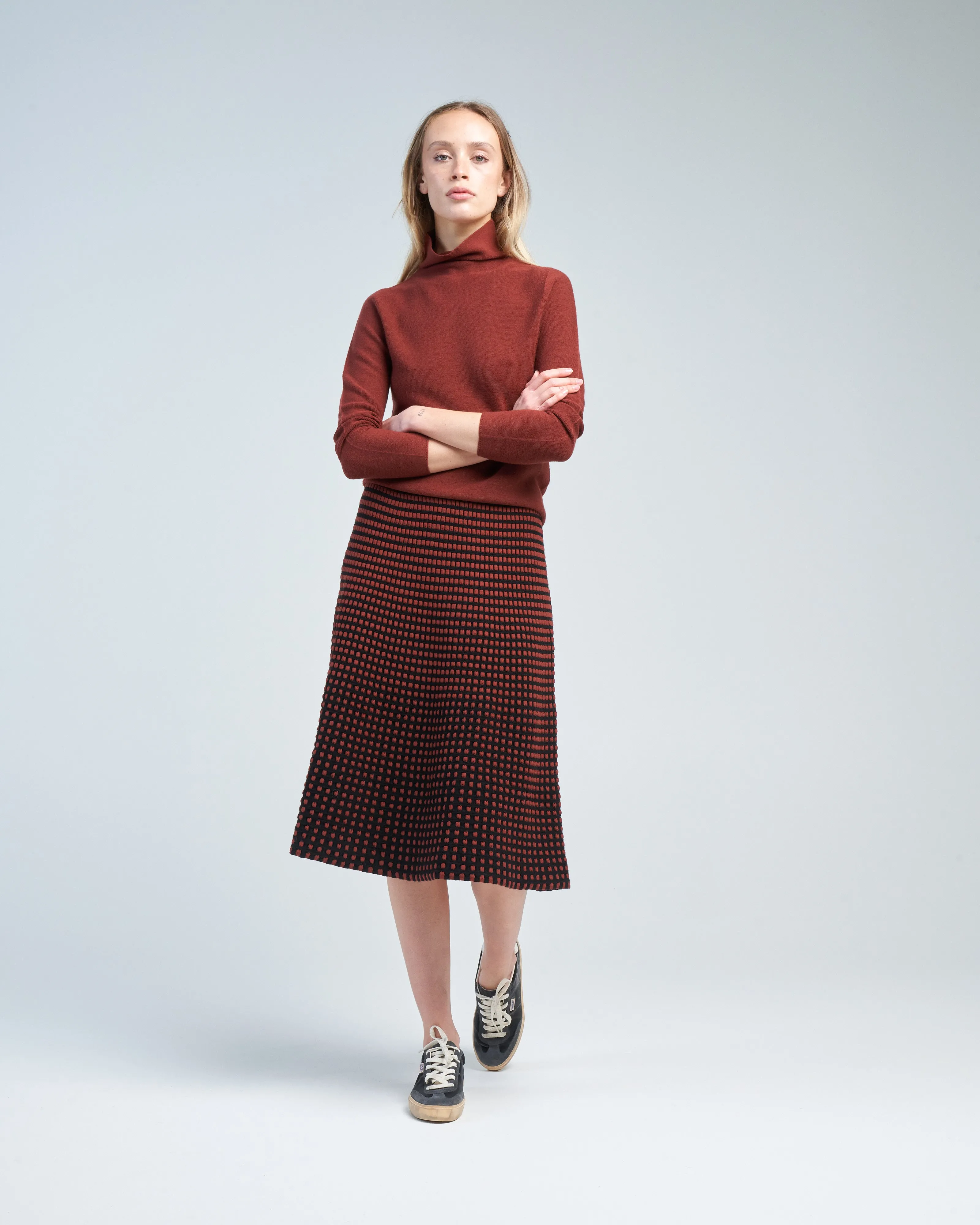 fitted turtleneck