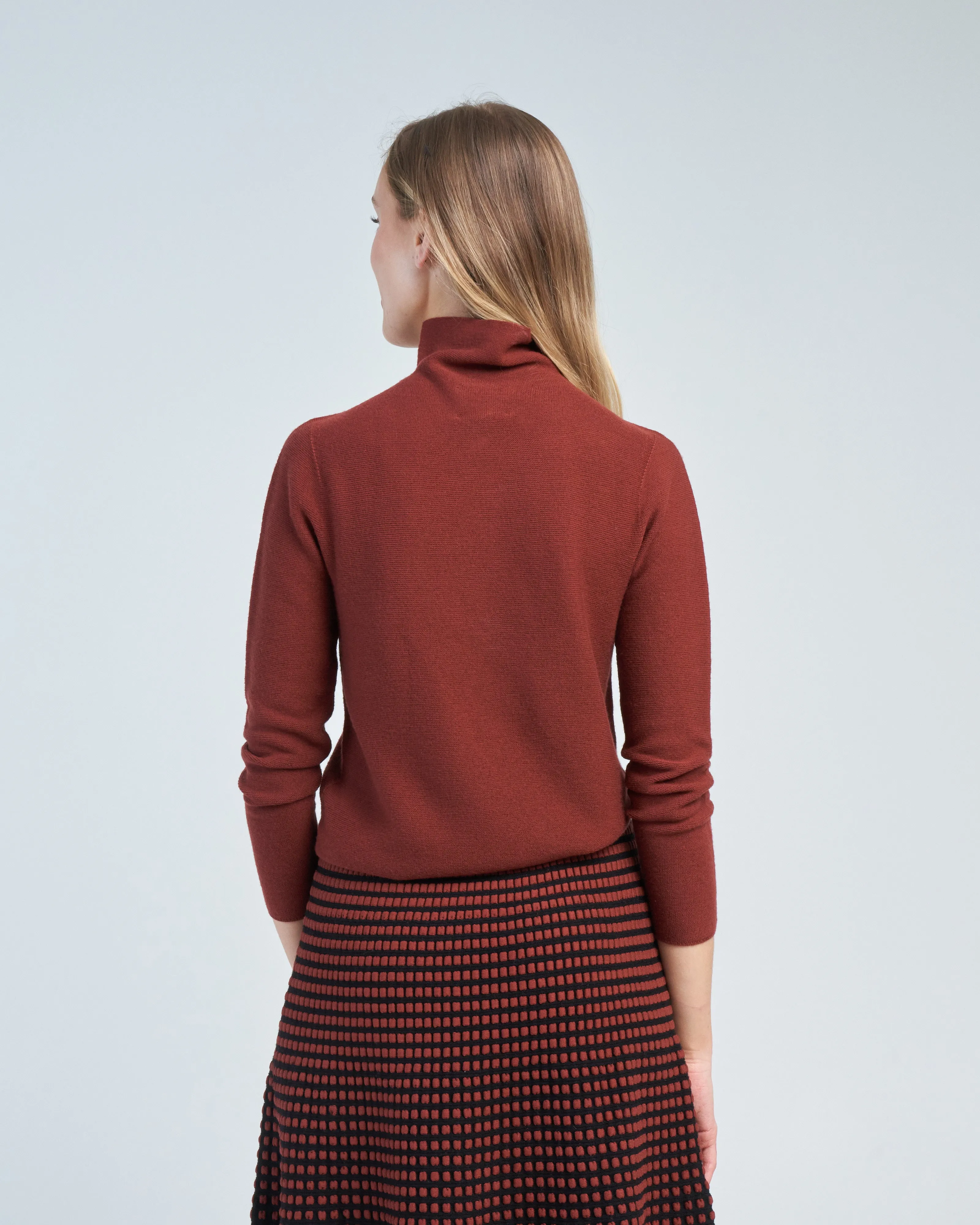 fitted turtleneck