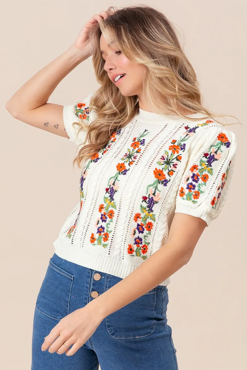 Fletcher Floral Sweater