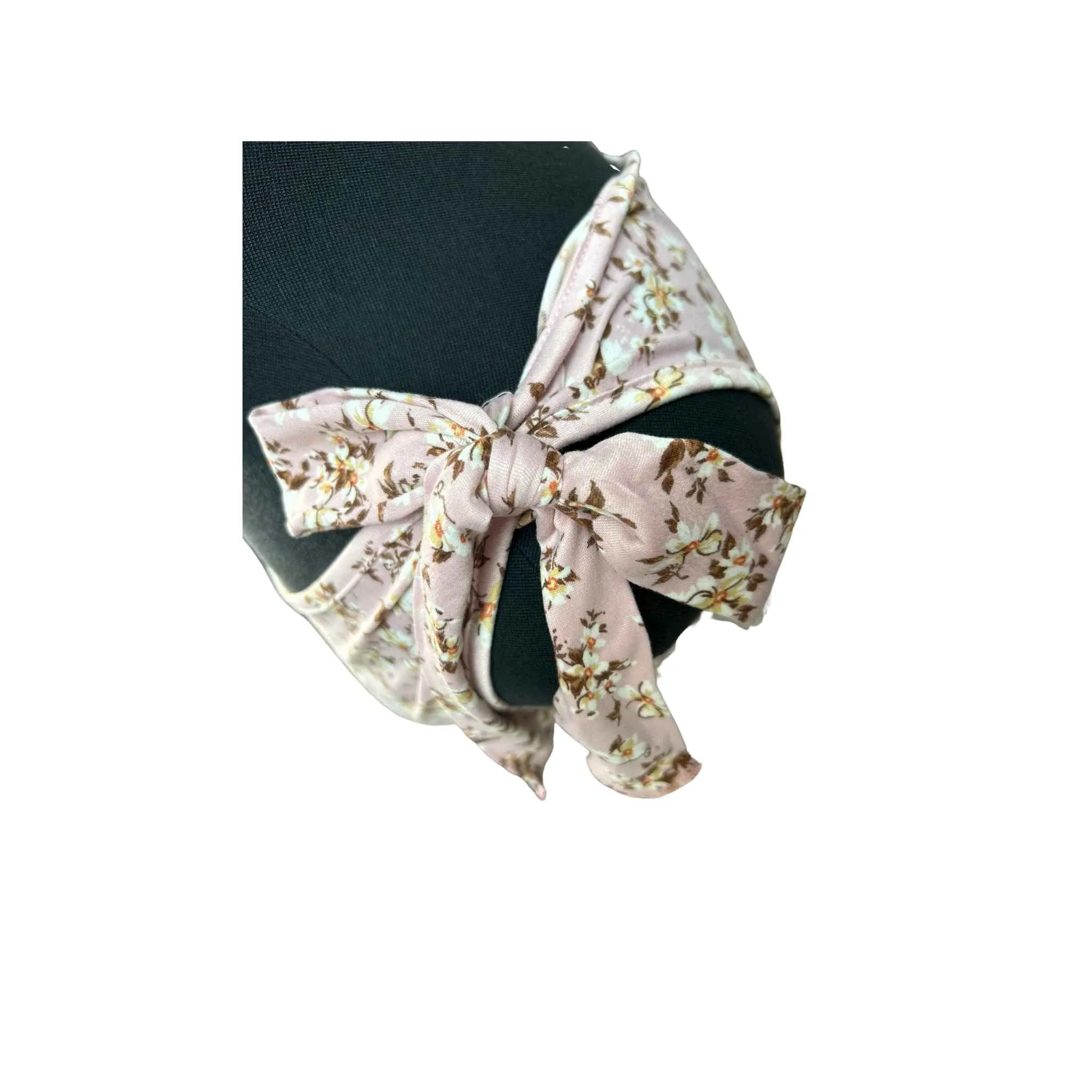 Floral And Solid Tank With Ribbon Shoulder Tie