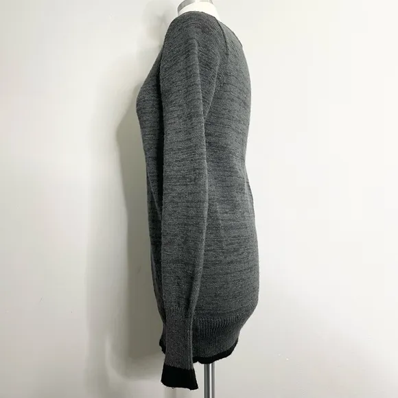 FREE PEOPLE Long Sleeve Cotton Blend Full Zip Up Knit Cardigan Sweater