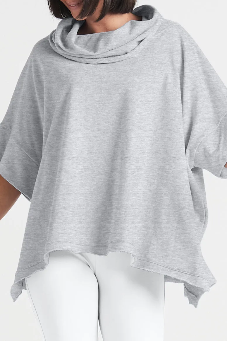 French Terry Cowl Neck Sweatshirt