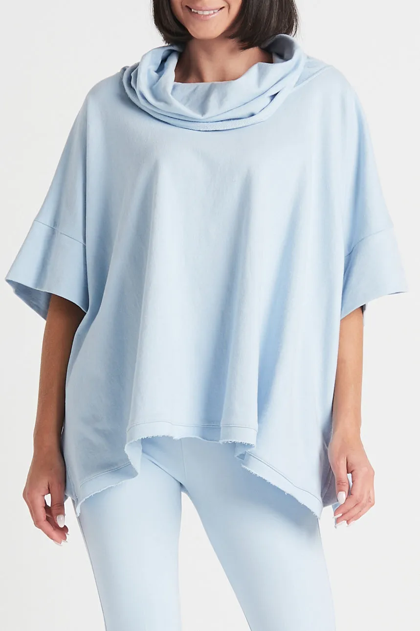 French Terry Cowl Neck Sweatshirt
