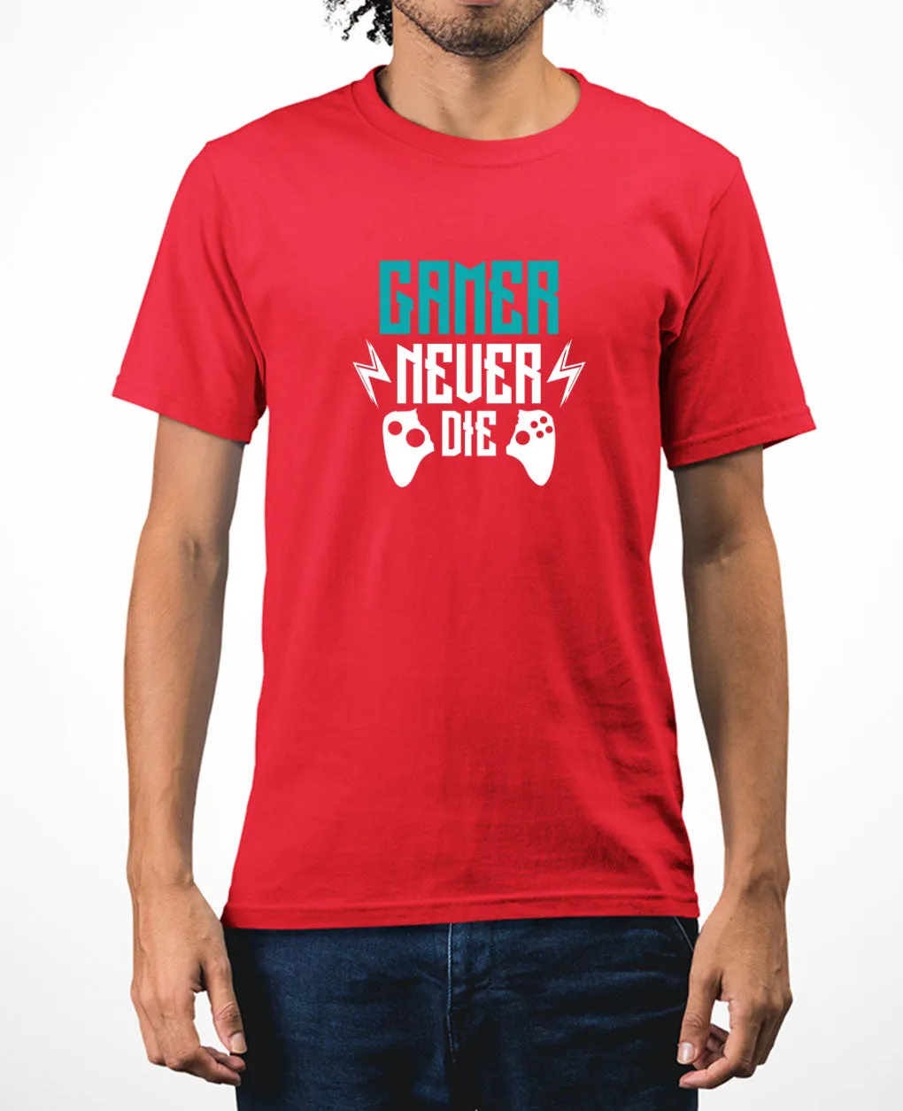 Gamer never die funny geek t-shirt video game tee