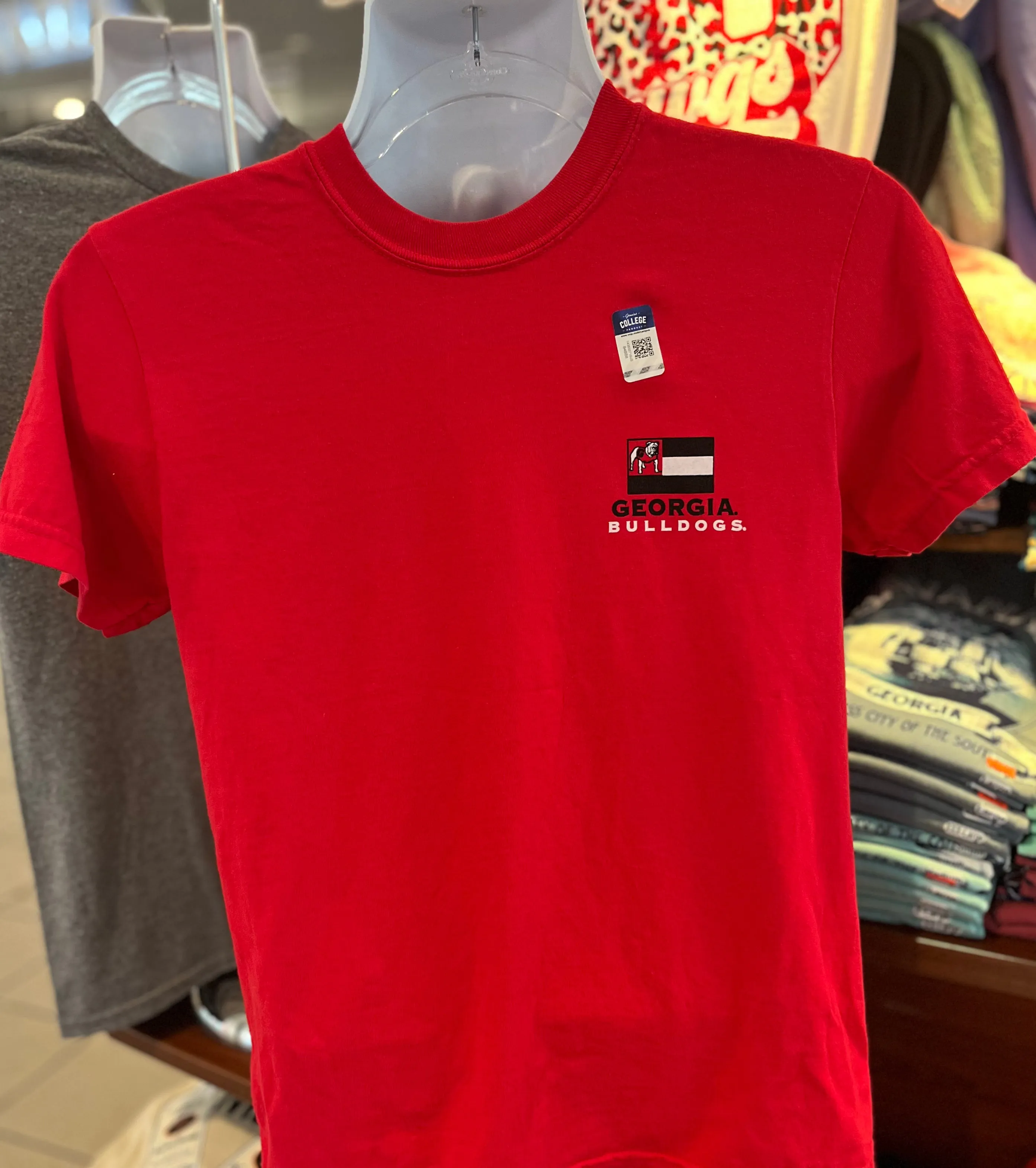 Georgia Bulldogs T-shirt - “Local Bulldog - When I’m Here, I’m Home” (Comfort Colors Short Sleeve Red)