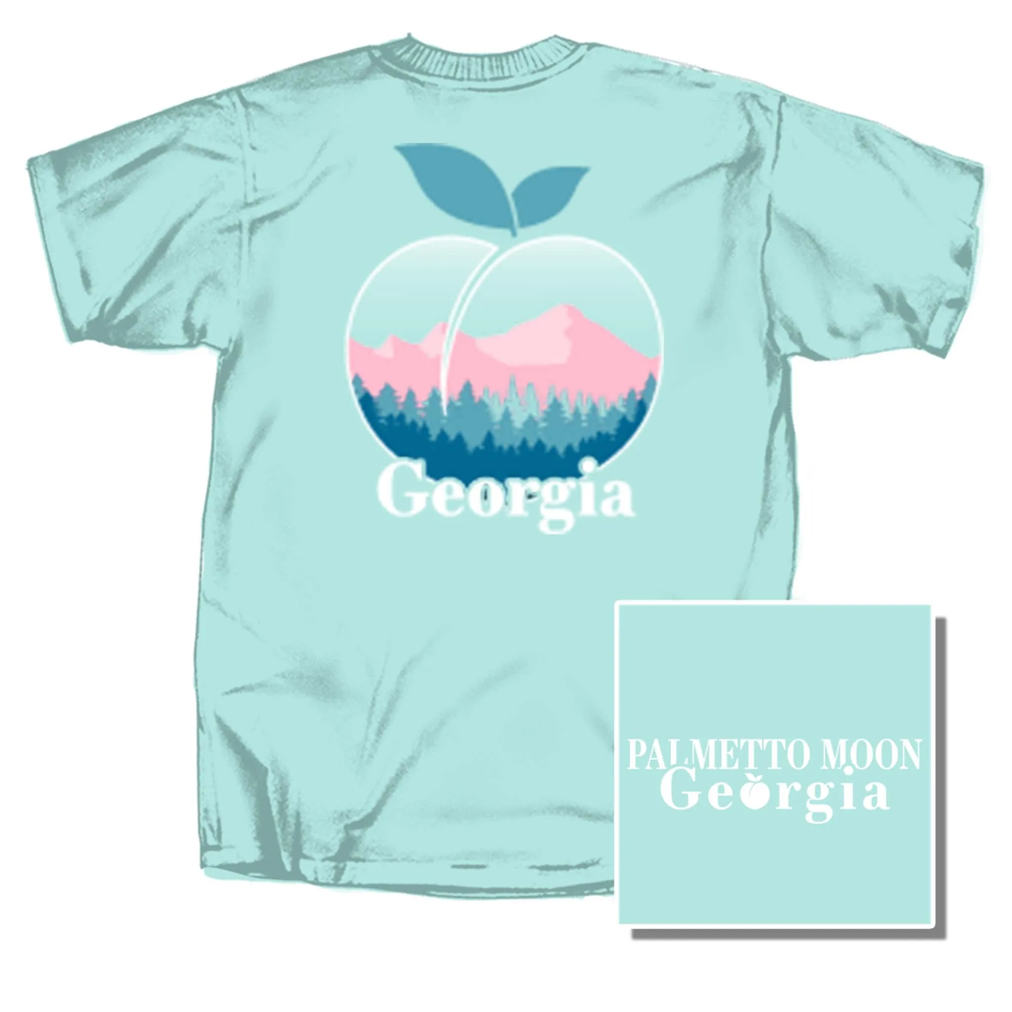 Georgia Mountain Peach Short Sleeve T-Shirt