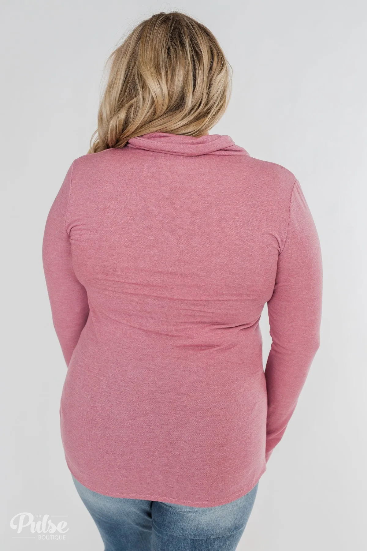 Give Me Time Zipper Pullover Top- Orchid