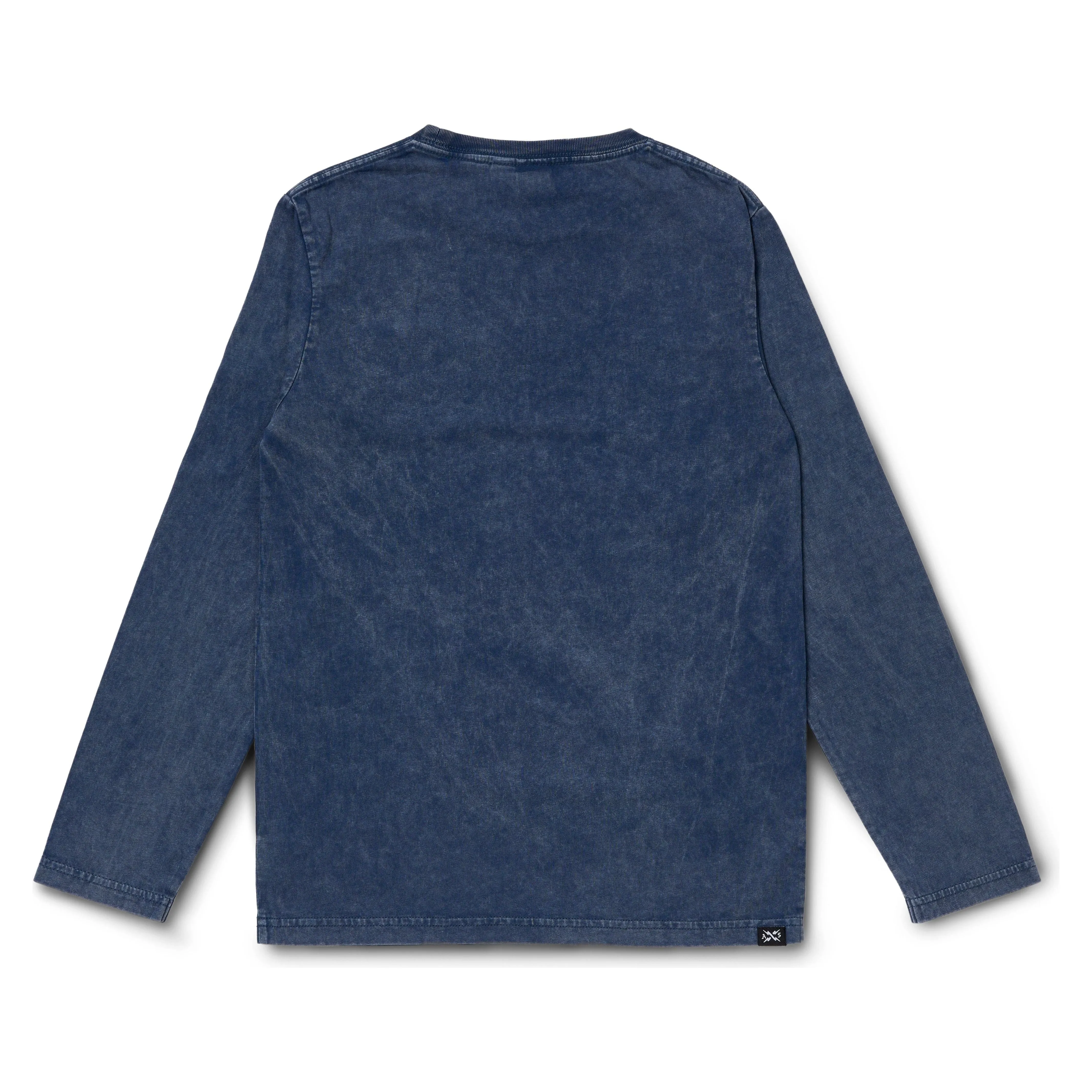 Go To Pocket Ls Tee Mineral Blue