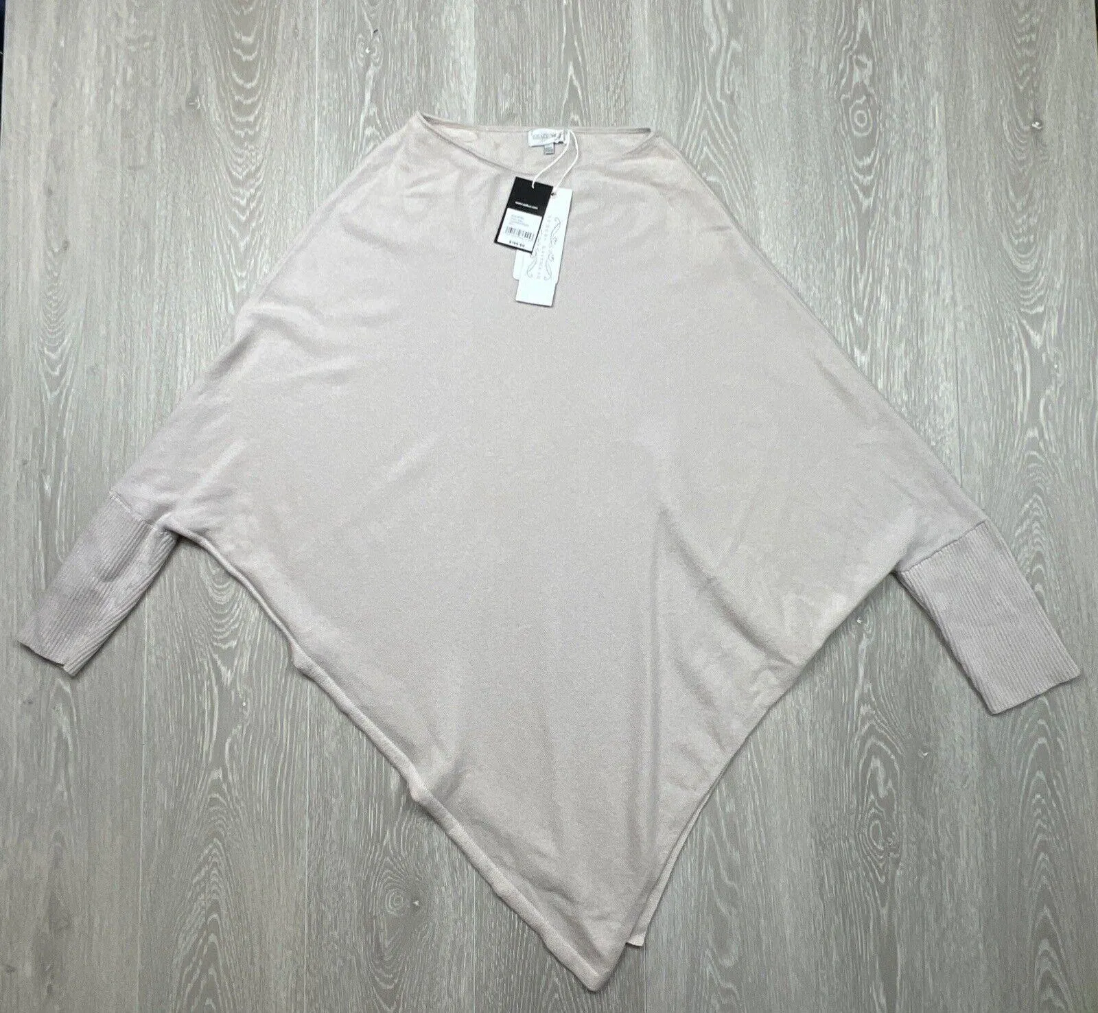Grace Hill Womens Asymmetric Cashmere Blend Poncho Knit Size Large (New)