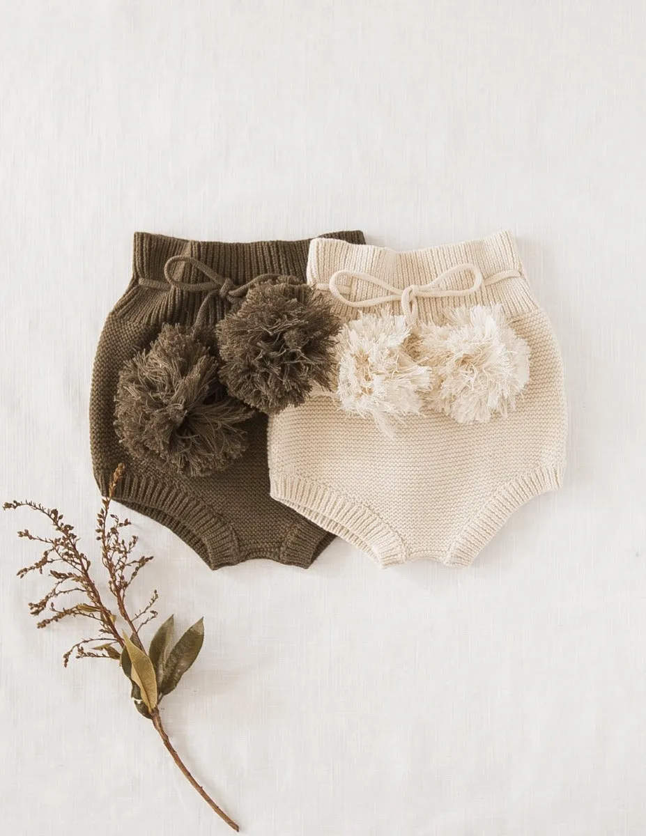Gracie Knit Bloomers - Honey Cream