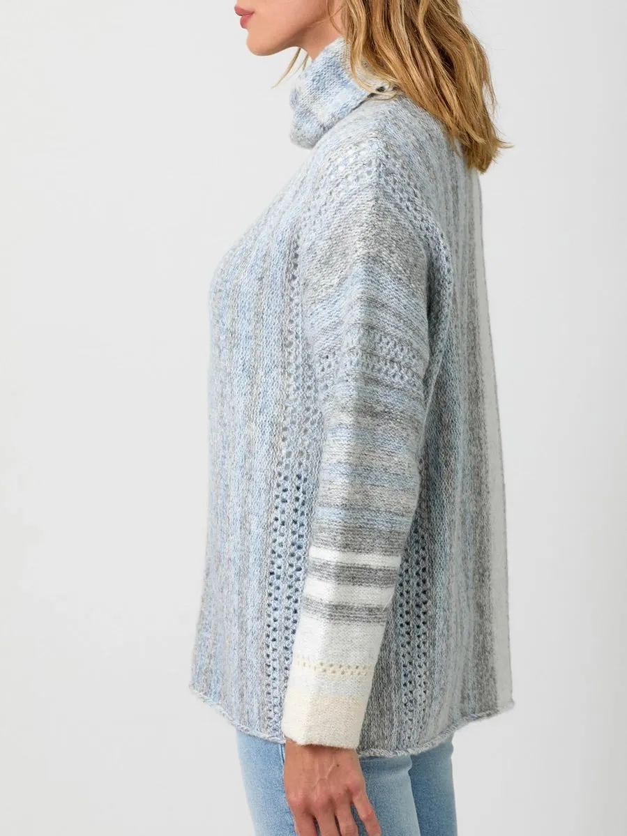 Gradation Cowl Sweater - Blue FINAL SALE