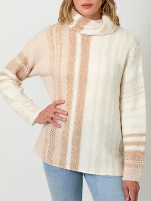 Gradation Cowl Sweater - Toffee