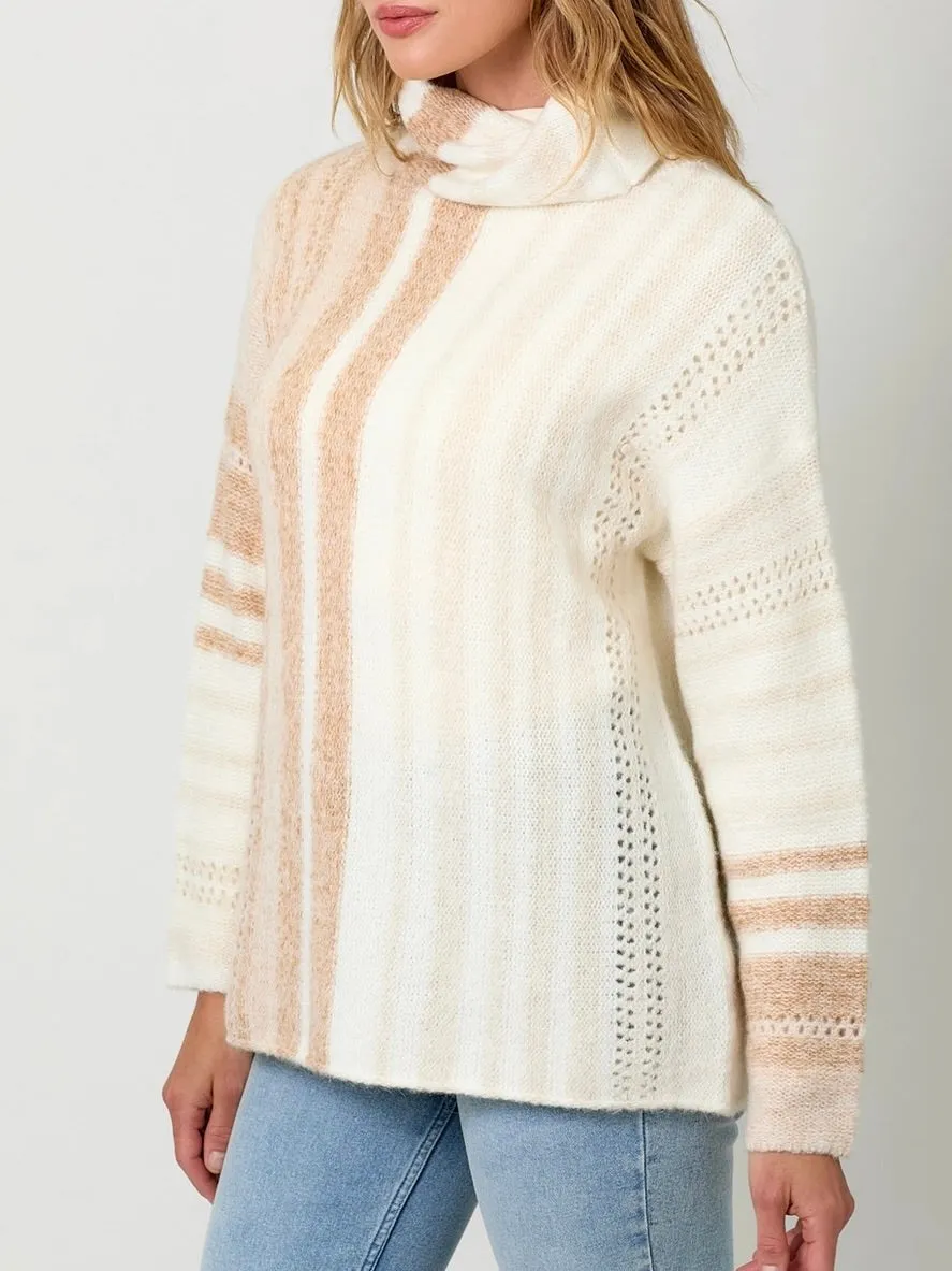 Gradation Cowl Sweater - Toffee
