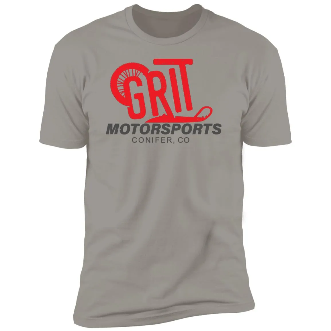 GRIT Motorsports red logo NL3600 Premium Short Sleeve T-Shirt